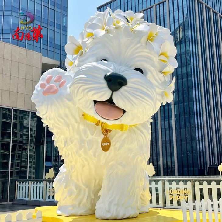 Foam Dog Animal Sculpture Park Decoration
