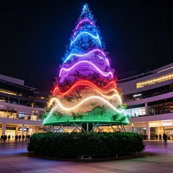 Âm nhạc-Đồng bộ hóa màu sắc-Thay đổi cây thông Noel