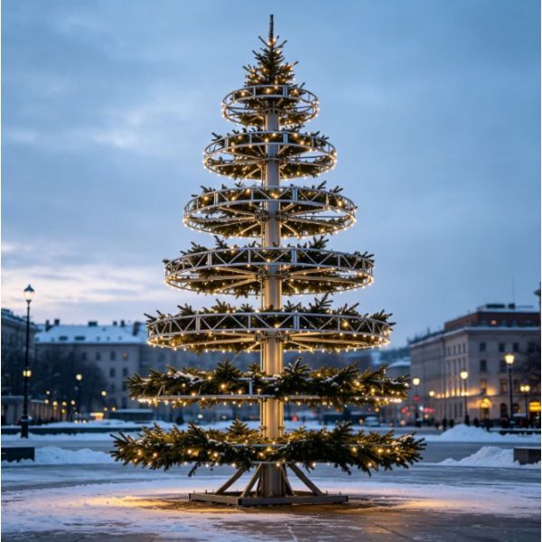 -Lắp ráp cây thông Noel nhanh chóng